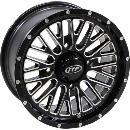 MOMENTUM 14x7 4/137 5+2 (+30mm) GLOSS BLACK MACHINED