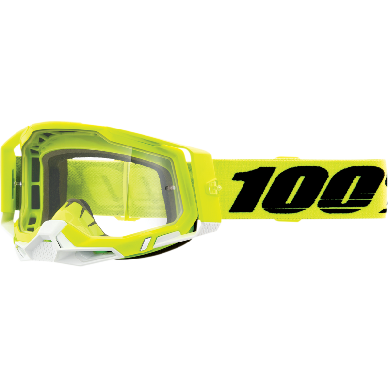 RACECRAFT 2 GOGGLE YELLOW - CLEAR LENS