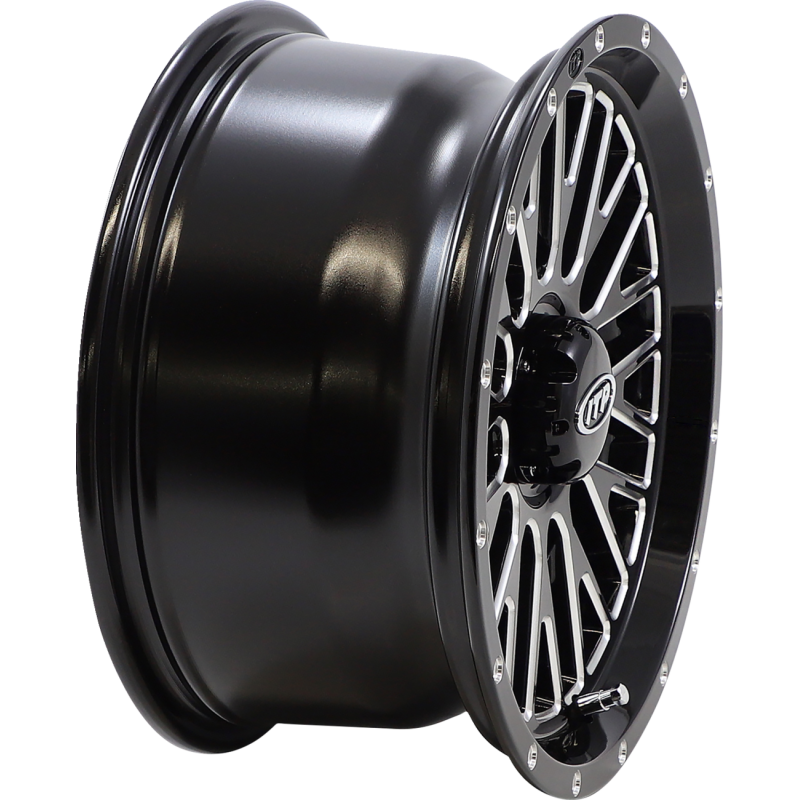 MOMENTUM 14X7 4/156 5+2 (+30mm) GLOSS BLACK MACHINED