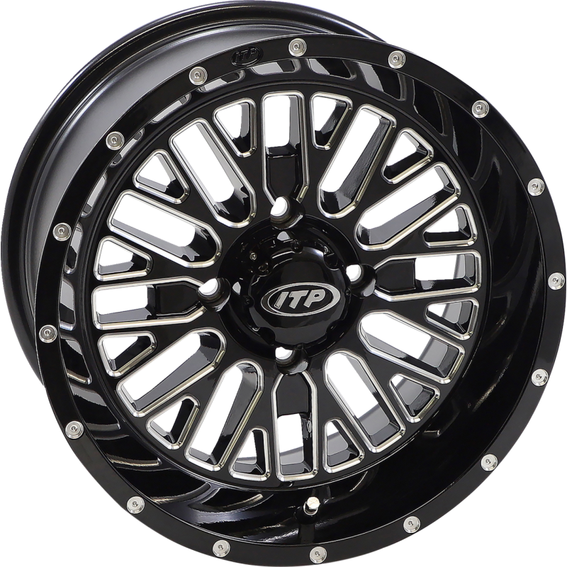 MOMENTUM 14X7 4/110 4+3 (+10mm) GLOSS BLACK/MACHINED