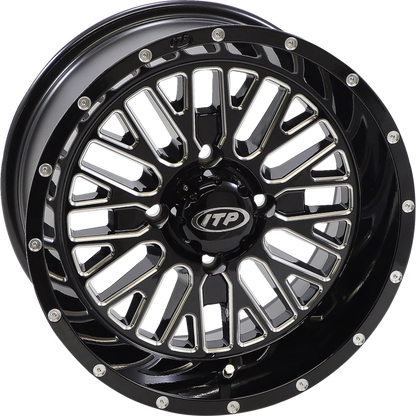 MOMENTUM 14X7 4/110 4+3 (+10mm) GLOSS BLACK/MACHINED