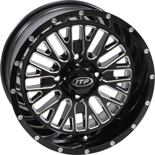 MOMENTUM 15X7 4/137 5+2 (+30mm) GLOSS BLACK MACHINED