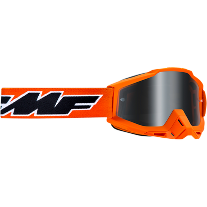 FMF POWERBOMB YOUTH ROCKET ORANGE - MIRROR SILVER LENS