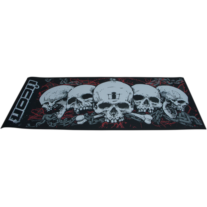 FLOORMAT ICON SKULL BLK