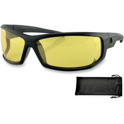 AXL BLK FRAME ANTIFOG YELLOW LENSES