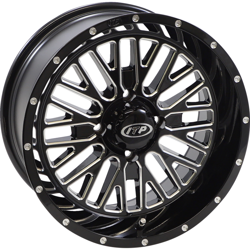 MOMENTUM 15X7 4/110 4+3 (+10mm) GLOSS BLACK/MACHINED