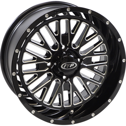 MOMENTUM 15X7 4/110 4+3 (+10mm) GLOSS BLACK/MACHINED