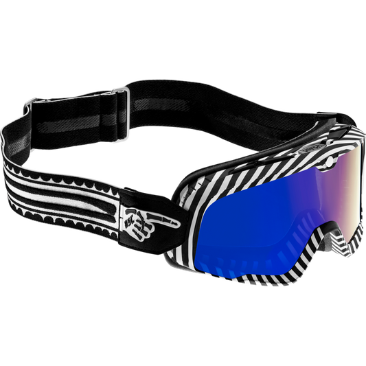 BARSTOW GOGGLE DEATH SPRAY - MIRROR BLUE LENS