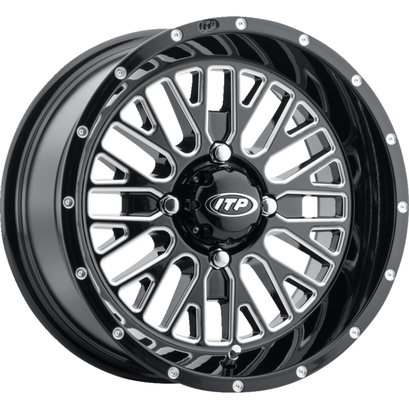 MOMENTUM 14X7 4/110 4+3 (+10mm) GLOSS BLACK/MACHINED