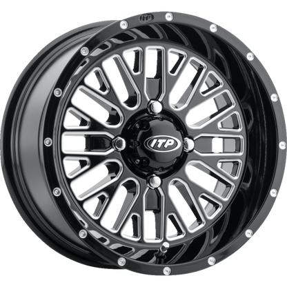 MOMENTUM 14X7 4/110 4+3 (+10mm) GLOSS BLACK/MACHINED