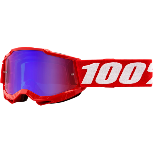 ACCURI 2 YOUTH GOGGLE RED - MIRROR RED/BLUE LENS