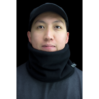 BLACK NECK WARMER, MICROFLEECE