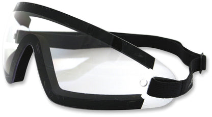 Wrap Around Black Frame Clear Lens