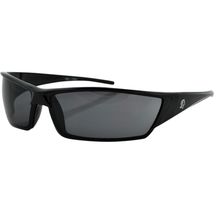 UTAH SHINY BLK FRAME SMOKED LENSES