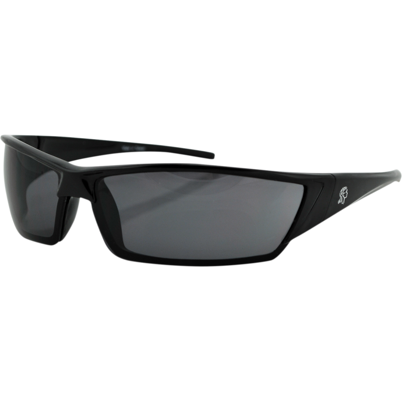 UTAH SHINY BLK FRAME SMOKED LENSES