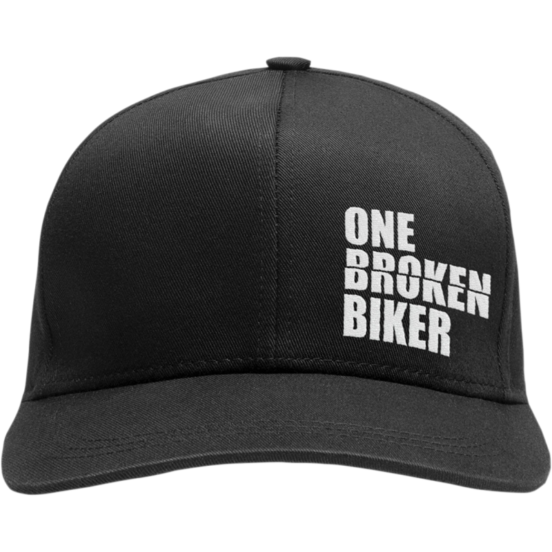 OBB STITCH LOGO BLACK VELCRO CRUVED BRIM