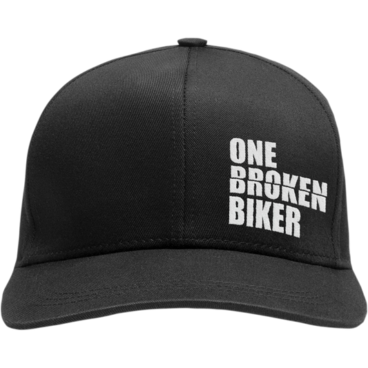 OBB STITCH LOGO BLACK VELCRO CRUVED BRIM