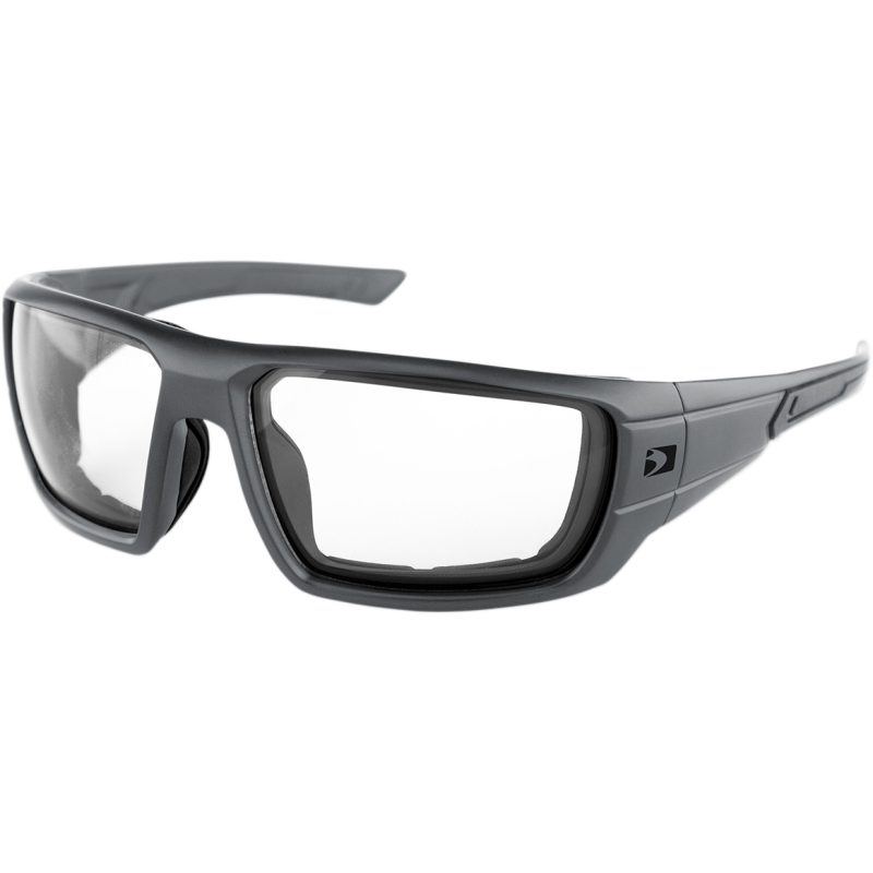 MISSION BALLISTIC SUNGLASS MATTE GRAY CLEAR LENS