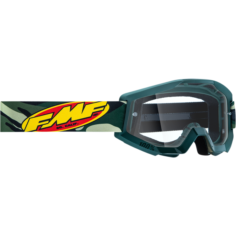 FMF POWERCORE GOGGLE ASSAULT CAMO - CLEAR LENS