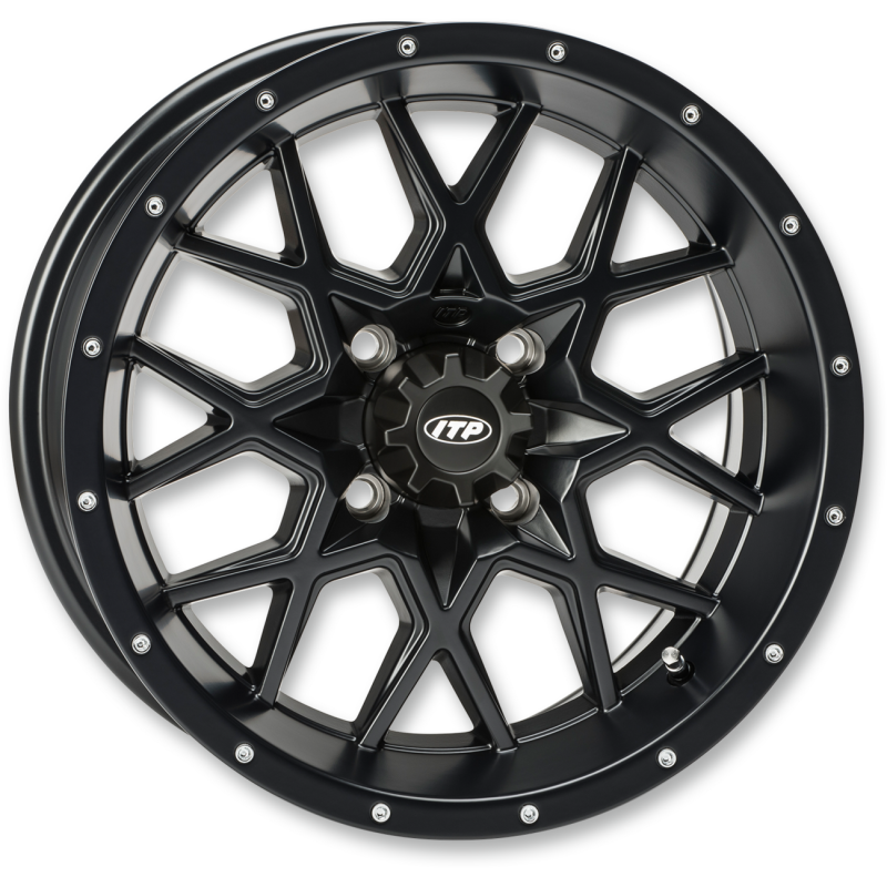 HURRICANE 14X7 4/156 6+1 MATTE BLACK