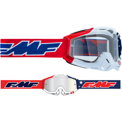 FMF POWERBOMB GOGGLE US OF A - CLEAR LENS