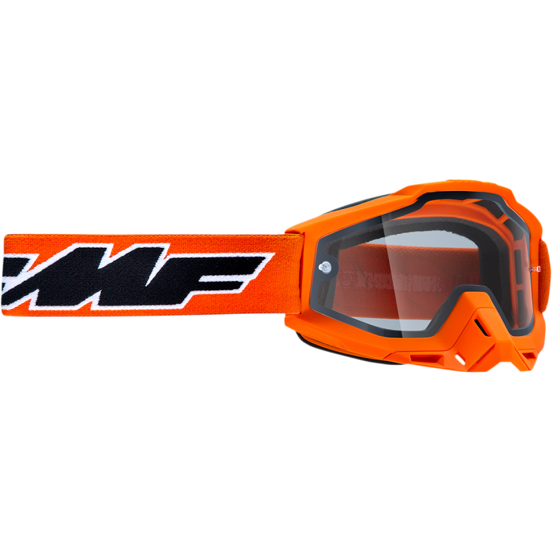 FMF POWERBOMB ENDURO GOGGLE ROCKET ORANGE - CLEAR LENS