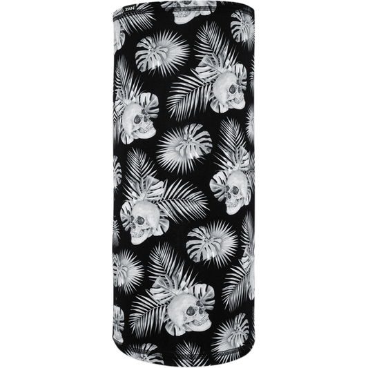 MOTLEY TUBE SPORTFLEX SERIES BLACK & WHITE TROPICAL SKULL