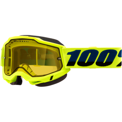 ACCURI 2 SNOWMOBILE GOGGLE YELLOW - YELLOW VENTED DUAL LENS