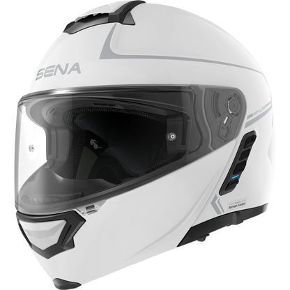 IMPULSE SMART HELMET FLIP-UP GLOSSY WHITE S SIZE DOT