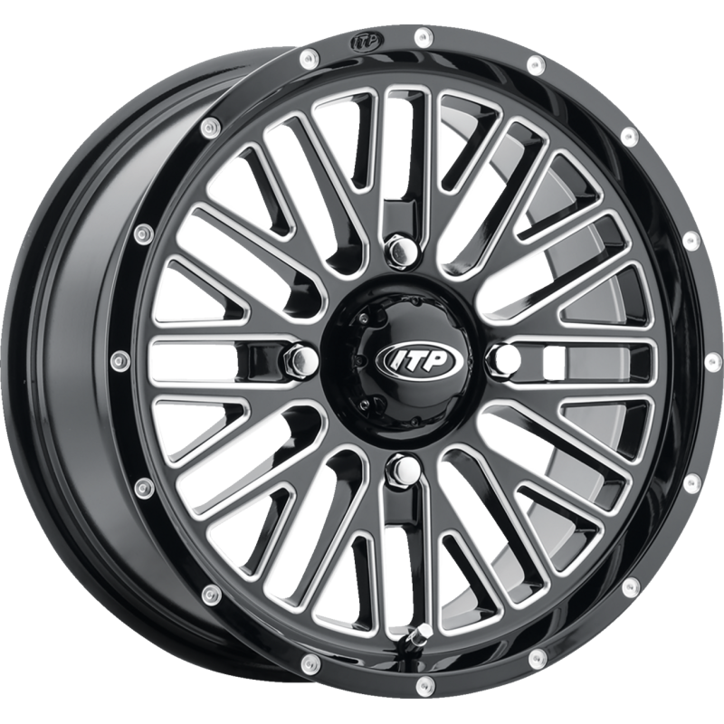 MOMENTUM 15X7 4/110 4+3 (+10mm) GLOSS BLACK/MACHINED