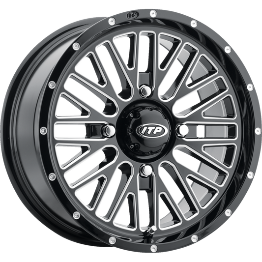 MOMENTUM 15X7 4/156 5+2 (+30mm) GLOSS BLACK MACHINED