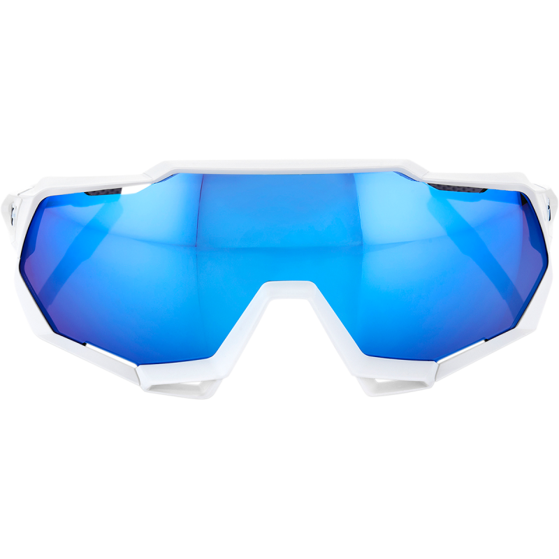 SPEEDTRAP MATTE WHITE W/ HIPER ICEBERG BLUE MIRROR LENS