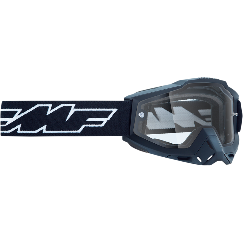 FMF POWERBOMB ENDURO GOGGLE ROCKET BLACK - CLEAR LENS