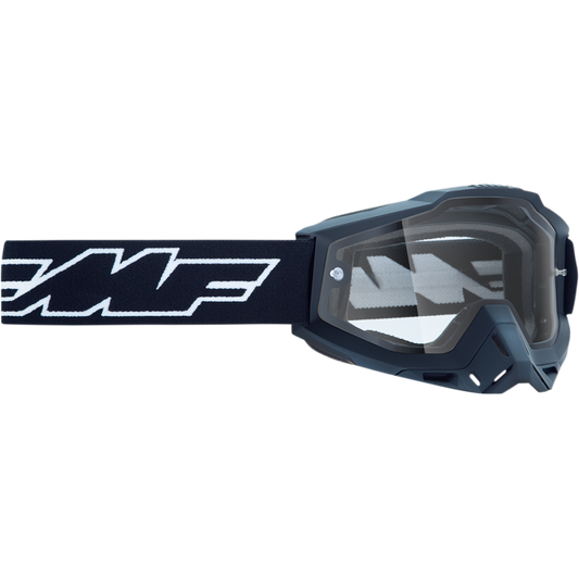 FMF POWERBOMB ENDURO GOGGLE ROCKET BLACK - CLEAR LENS