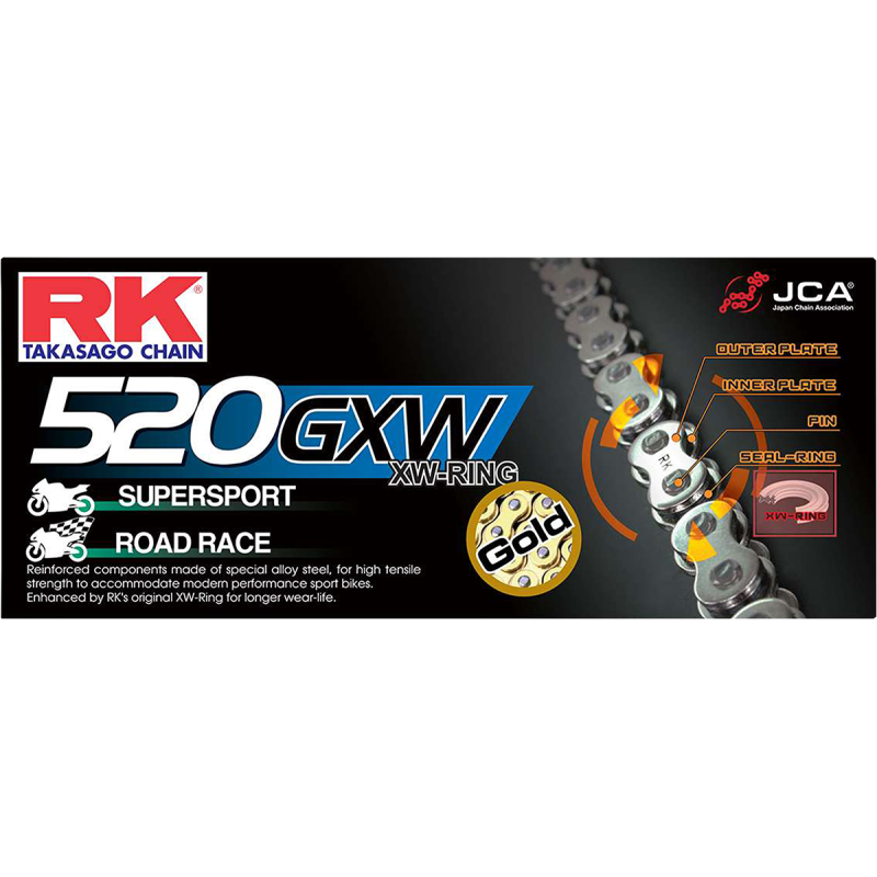 GB520GXWx120 GOLD PREMIUM XW-RING CHAIN