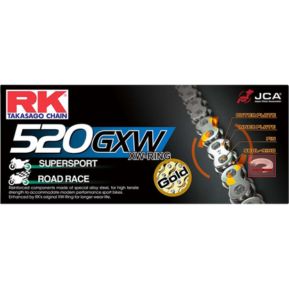 GB520GXWx120 GOLD PREMIUM XW-RING CHAIN