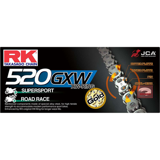 GB520GXWx120 GOLD PREMIUM XW-RING CHAIN