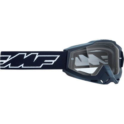 FMF POWERBOMB YOUTH GOGGLE ROCKET BLACK - CLEAR LENS