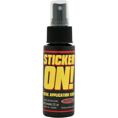 STICKER ON  1 BOTTLE X 2oz.