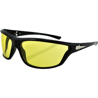 FLORIDA SHINY BLK FRAME YELLOW LENSES