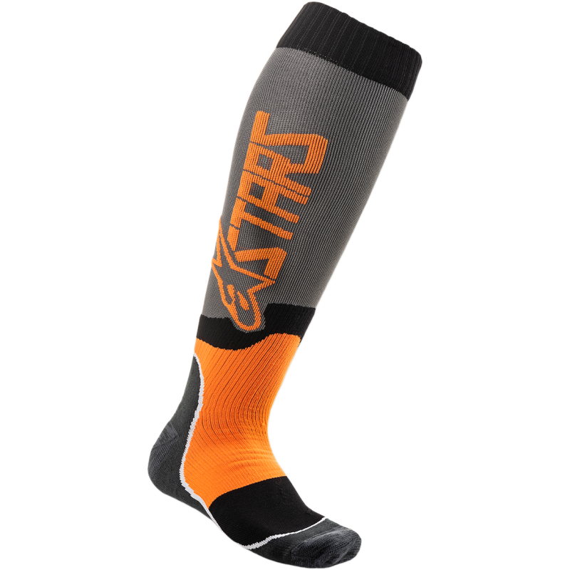 SOCK MX PLUS2 GY/OR 7-10