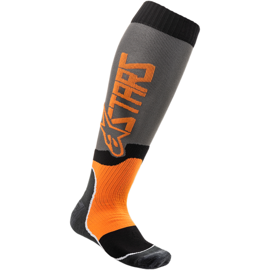 SOCK MX PLUS2 GY/OR 7-10