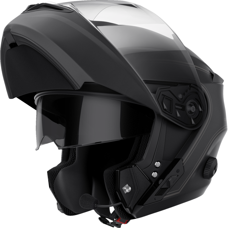 OUTRUSH R BLUETOOTH HELMET FLIP-UP MATT BLACK S SIZE DOT