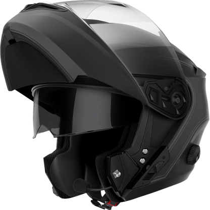 OUTRUSH R BLUETOOTH HELMET FLIP-UP MATT BLACK S SIZE DOT