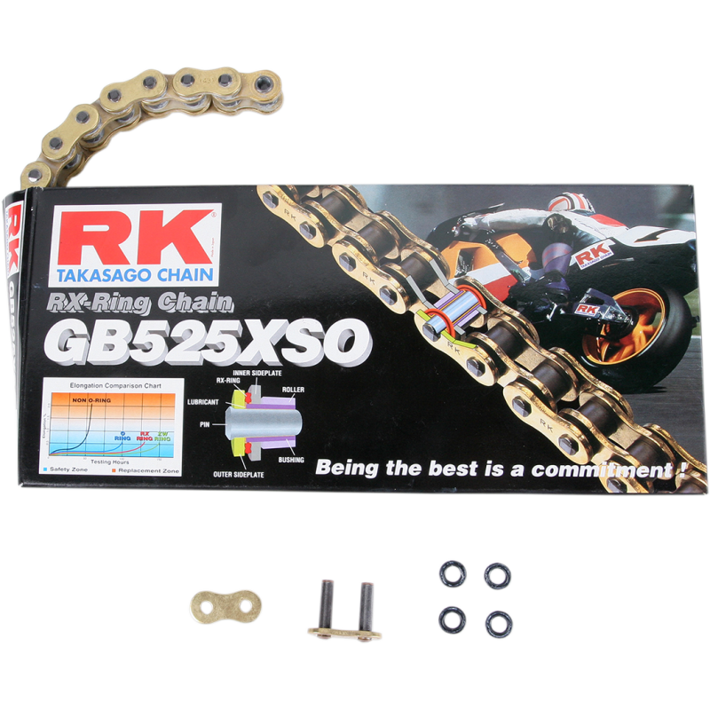 GB525XSOx120 GOLD PERF. RX-RING CHAIN (R