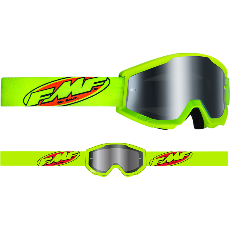 FMF POWERCORE SAND GOGGLE CORE YELLOW - SMOKE LENS