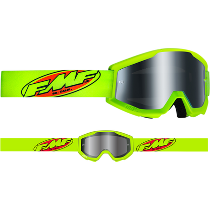 FMF POWERCORE SAND GOGGLE CORE YELLOW - SMOKE LENS