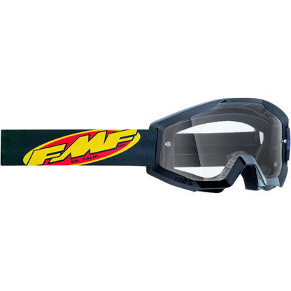 FMF POWERCORE YOUTH GOGGLE CORE BLACK - CLEAR LENS