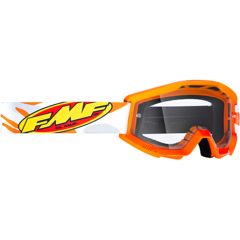 FMF POWERCORE YOUTH GOGGLE ASSAULT GREY - CLEAR LENS