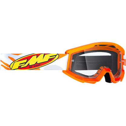 FMF POWERCORE YOUTH GOGGLE ASSAULT GREY - CLEAR LENS